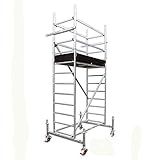 Arbeitshöhe: 4,2 m - Plattformhöhe: 2,2 m - Gerüsthöhe: 3,4 m