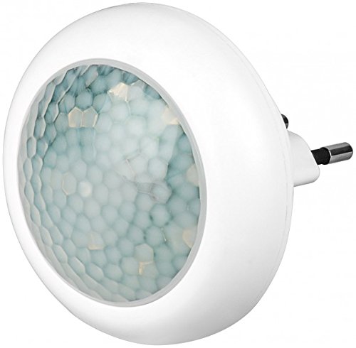 Goobay 96501 A++ LED-Nachtlicht mit Bewegungsmelder, Plastik, weiß, 0.7 x 0.8 x 0.5 cm