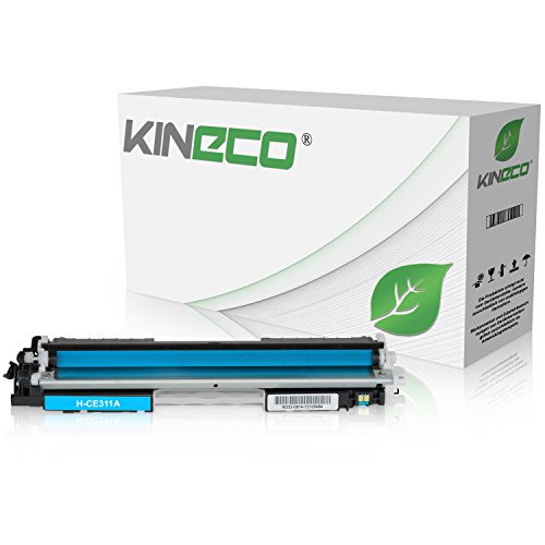 Kineco Toner kompatibel zu HP CE311A 126A für HP LaserJet Pro 100 Color MFP M175, LaserJet Pro M 275, Color LaserJet Pro CP1025nw, CP1028nw - Cyan 1.000 Seiten