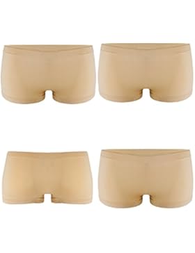 4er Pack Damen Boxershorts Panties in VIELEN VERSCHIEDENEN FARBEN Unterwäsche Hot Pants