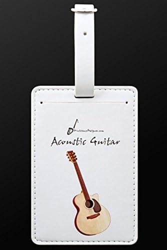 Luggage Tag &amp; Card Holder - Acoustic Guitar