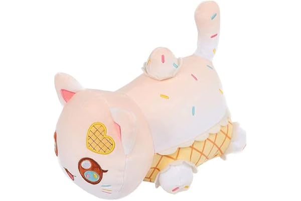 YGMXZL Peluche Chat Kawaii Frites Burger Pain Sandwich Chat,ourriture Farcies Cadeaux en Peluche,Jouets Figure Créatifs Super Souple pour Les Cadeaux de Enfants (B)