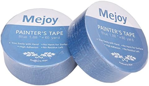 Masking Tape, Essort Blue Tape, Scotch Blue Painter's Tape For Any Surface - Blue, 1 Roll, 50mmX50m