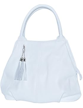 BORDERLINE - 100% Made in Italy - Starre Tasche Frau aus echtem Leder - GIADA