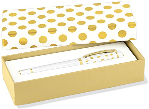 Preisvergleich Produktbild Gold Dots Roller Ball Pen With Gift Box: Rollerball Pen
