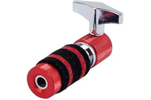 Alnicov Hi-Hat Clutch Jazz Drum Clutch Supporto per charleston in lega per parti di batteria Jazz Rosso