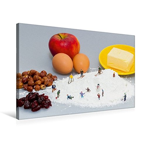 Premium Textil-Leinwand 75 cm x 50 cm quer, Backlandschaft im Winter | Wandbild, Bild auf Keilrahmen, Fertigbild auf echter Leinwand, Leinwanddruck (CALVENDO Spass)