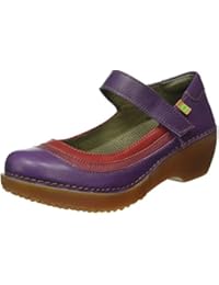 El Naturalista NC78 Soft Grain Purple-Rioja-Tibet/ Tricot, Mary Jane para Mujer, Multicolor (Purple-Rioja-Tibet NV3), 39 EU