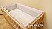 NURSERY BUMPER 420cm LONG ALL ROUND BUMPER TO FIT BABY COT BED (Pink/Grey)