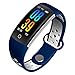 Produktbild APJJ Fitness Tracker, Heart Rate Monitor Smart Bracelet Activity Protivity Tracker Bluetooth Pedometer mit Sleep Monitor für Android und iOS Smartphones,Blue