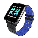 Armbanduhr GYQ @ New M20 Farbdisplay Smart-Armband A6 Echtzeit-Herzfrequenz-Schlaf-Überwachung IP67 wasserdicht, blau