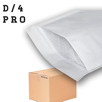 JECO - 100 Enveloppes à bulles d'air pochettes matelassées d'expédition PRO taille D/4 int. 180 x 270 mm
