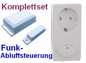 Funk-Abluftsteuerung DFS-1000 steckerfertiges Komplettset mit Funk-Fensterkontaktschalter DFM-1000 - 3