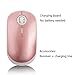 Produktbild Wireless Mouse Wiederaufladbare 2,4G USB Optische Schnurlose Maus Noiseless 1600 DPI Mit Empfänger Für Notebook PC Laptop Computer MacBook,B