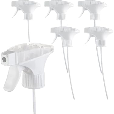 4er-Pack Sprühverschlüsse Für Flaschen – 24 Mm, Weiß, Für ätherische Öle & Reinigungsmittel