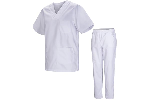 Misemiya - Ensemble Uniformes Unisexe Blouse - Uniforme Médical avec Haut et Pantalon - 817-8312