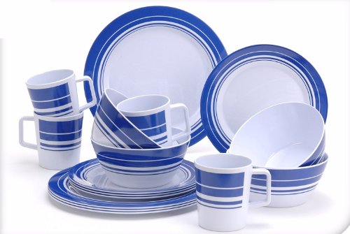 Melamin Geschirr Set 16 teilig Camping Geschirr Melamin ...