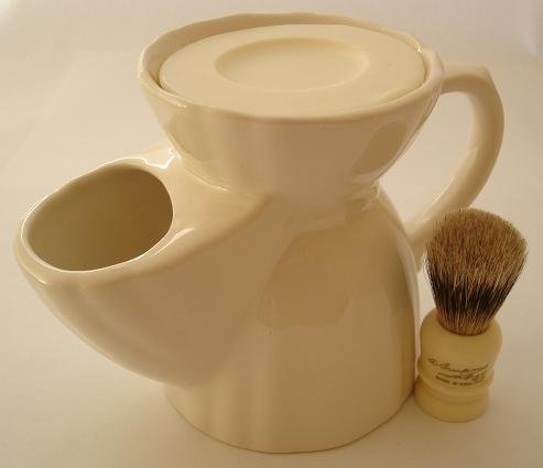 Simpsons Wee Scot Best Badger shaving brush & shaving mug