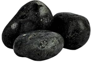 ZANDOBBIO Ciottolo di marmo Nero 40/60 Ebano sacco da 25 kg sassi pietre arredo giardino vasi