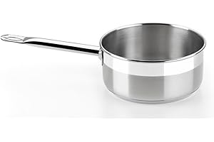 BRA Profesional | Casserole, 12 cm, Acier Inoxydable 18/10, Compatible Tous Feux Dont Induction