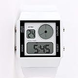 Easy Go Shopping Watch Dual Time Wasserdichte Elektronische Uhr Paar Jelly Table (Color : 5)