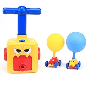 Balloon Powered Cars Balloon Racers Aerodynamic Cars Stem Toys Party Supplies Preschool Educational Science Toys with Manual Balloon Pump for Kids Boys Girls 3+ and Classroom