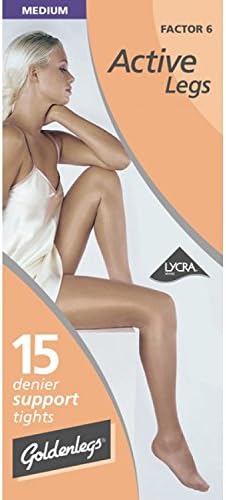 2 pairs of Goldenlegs 15 Denier Support Tights Various SIzes/Colours (2 pairs)
