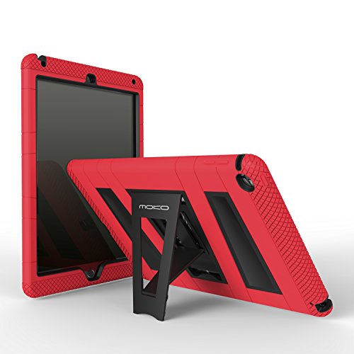 MoKo Funda para iPad Air 2 - Plegable Silicona Durable Protector con Funci  n de Soporte Trasera Dura Cover Case Para Apple iPad Air 2 9 7 Pulgadas Tableta  ROJO