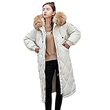 iHENGH Vorweihnachtliche Karnevalsaktion Damen Herbst Winter Bequem Mantel Lässig Mode Jacke Frauen Winter Warmer Kunstpelz Mantel mit Kapuze starker Warmer dünner Langer Jacken Mantel