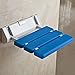 Produktbild Dongyd Bad Stuhl Sicherheit Dusche Klappstuhl Wandhocker Haushalt Badezimmer Alter Mann Badeschuh Hocker (Farbe : Blau)