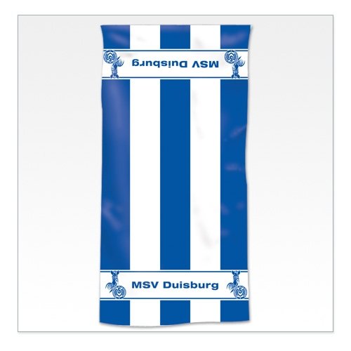 Preisvergleich Produktbild MSV Duisburg Duschtuch Blockstreifen 70x140