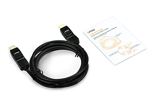 Urbo muli-Pivot Swivel und rotierendes HDMI 30AWG Kabel mit flexibelen und vergoldeten Kontakten für einfaches Verbinden (fast 2M!) - 8