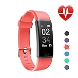 Letsfit Fitness Tracker mit Pulsmesser Fitness Armband Wasserdicht IP67 Schrittzähler Uhr Pulsuhren Smart Armband Uhr Aktivitätstracker mit Schlaf Monitor Kompatibel mit Android iOS Smartphone