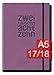 Produktbild Chäff-Timer Deluxe A5 Kalender 2017/2018 [lila] 18 Monate Juli 2017-Dezember 2018 - Gummiband, Einstecktasche - Terminkalender mit Wochenplaner - Organizer - Wochenkalender