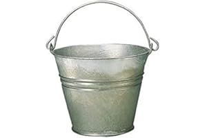 Xclou 392220 Seau en acier galvanisé à chaud 11 l, 30 cm