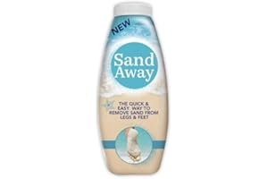 SUPERGIFT.COM 226g Sand Away Beach Powder - Sand Removing Powder for Legs and Feet - Perfect for Beach Skin Care and Travel