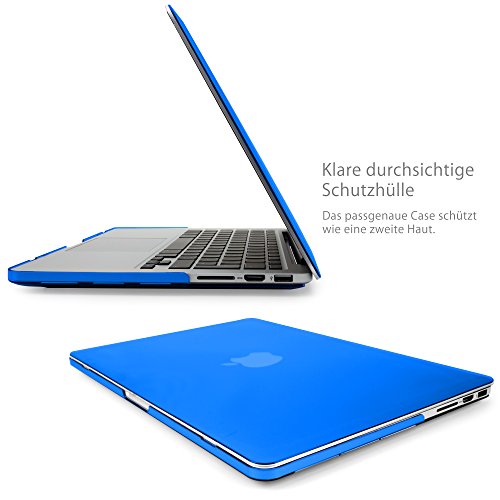 MyGadget MacBook Pro Retina 13 Zoll *Crystal* Case – Model Ende ´12 – Mitte ´16 (A1502 / A1425) Plastik Mac Hülle Schutzhülle Hartschale Cover (Blau) - 2
