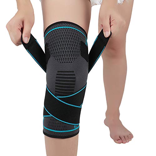 NTRH Knee Brace for Arthritis ACL and Meniscus Tear Adjustable Knee Sleeves for Sports Injury Rehabilitation & Protection Against Reinjury Knee Support for Men and Women M