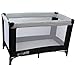iSafe Rest & Play Luxury Travel Cot/Playpen - MoonStone (Black/Grey) 120 cm x 60 cm