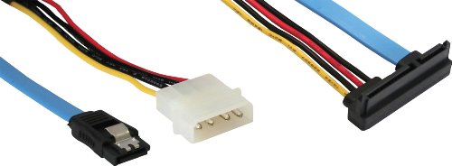 Preisvergleich Produktbild InLine 29696 SATA Anschlusskabel mit Daten / Stromanschluss