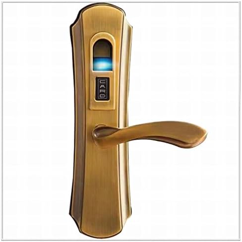 Intelligent Fingerprint Lock Electronic Password Indoor Wooden Door Lock Security Apartment Credit Card Office Lock,B