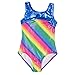 Produktbild Baoblaze Kinder Mädchen Ballettanzug Gymnastikanzug Turnanzug Ballett Body Trikot Gymnastikbody Trikotanzug Dancewear Einteiler - Regenbogen, 6