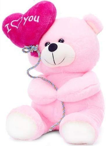 mah toys anu toys teddy bear for girls, boys and kids special (pink, 25 cm)-Brown