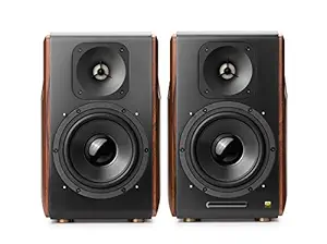 Edifier S3000Pro Powered Active Bookshelf Speakers - Bluetooth 5.0 aptX Wireless, USB Audio, Planar Diaphragm Tweeters and 6.5