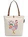 Produktbild IN.RHAN Women's Cute Cock Graphic Canvas Tote Bag Casual Shoulder Bag Handbag