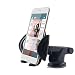 Produktbild iVoler® Handyhalterung Auto Phone Halter Verstellbaren Handy KFZ Halterung mit Universal Haltearme 360°drehen Autohalterung für Windschutzscheibe und Armaturenbrett für iPhone 7 6S Plus 5S 5C SE, Samsung Galaxy S7 Edge, Huawei P9 Lite, LG, GPS, MP3 und andere Smartphone (Schwarz)