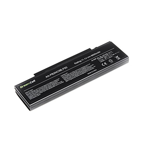 Green Cell® Extended Serie AA-PB2NC6B AA-PB2NX6W AA-PB4NC6B Laptop Akku für Samsung R60 R61 R70 R505 R509 R510 R560 R610 R700 R710 (9 Zellen 6600mAh 11.1V Schwarz) - 2
