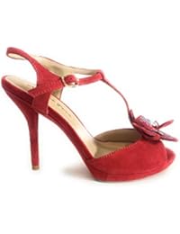 sandalias alma en pena suede red