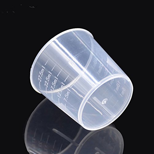 5pcs 30ml Plastic Liquid Messbecher Küche Kochen Medizin Messgerät - 3