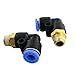 Produktbild 2 PCS 6 mm Push In Schnelle Pneumatik-Ventil L Steckverbinder Fittings